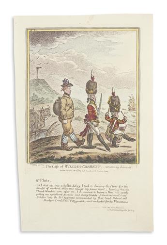 (SATIRE.) Gillray, James. The Life of William Cobbett,__Written by Himself.